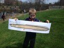 An American eel has slithered its way up to Hadley MA and was captured on fishing day by a cub scout!