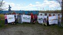 Mrs. Harrison's class checks out migratory fish on the Kennebec River, in Bath, Maine. Bath is just downstream of the amazing Merrymeeting Bay where the Kennebec and Androscoggin Rivers join.